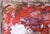 Abstract Expressionism Red Splatters on Grey Field - Abstract Expressionist in Acrylic on Linen by D Whalen For Sale - Image 3 of 10