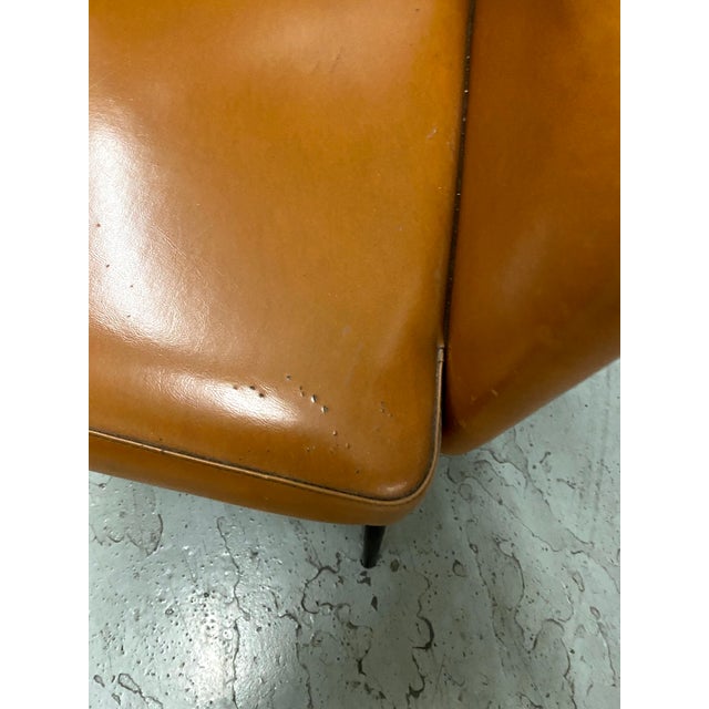 1960s Brown Leather Armchair "Sky" For Sale - Image 9 of 9