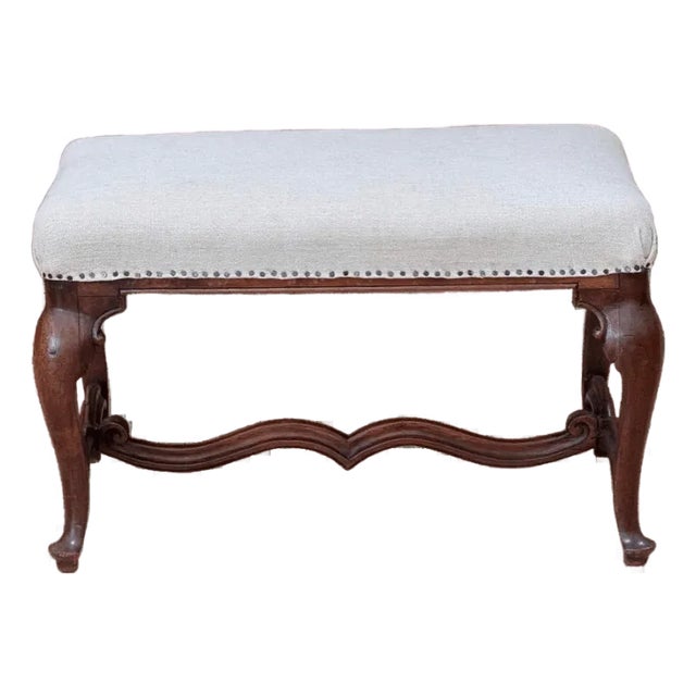 Louis Xiv-Xv Walnut Stool, France, C. 1730 For Sale