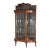 Antique Rj Horner Foliate Carved Oak China Cabinet With Mirror Circa 1900, Attributed For Sale