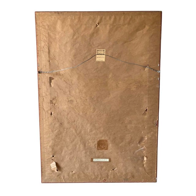 Wood Early 20th Century Gilded Framed Lithograph Print of the Famous American Folk Art Painting "Rosa Heywood" For Sale - Image 7 of 15