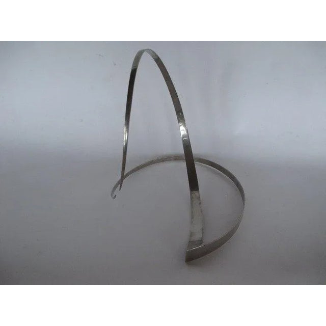 Chrome 1960s Mid-Century Modern Paul Sisko Stainless Steel Sculpture For Sale - Image 8 of 9