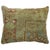 Pillow made from a Persian Malayer rug in dominant light blue and rust accents. Measures: 15" x 20".
