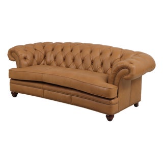 Maitland Smith Ra-324 Washington Leather Sofa For Sale