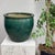 Hunan Green Glazed Round Ceramic Planter For Sale In New York - Image 6 of 9