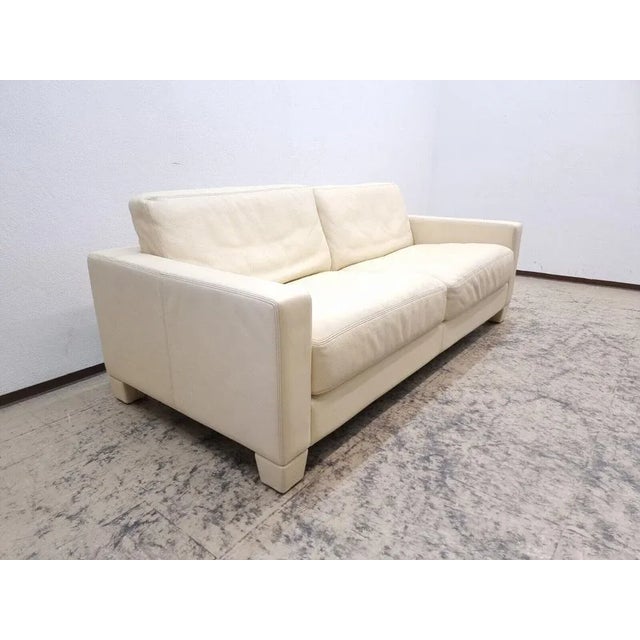 Modern Beige Leather Ds 17 3-Seater Sofa from de Sede For Sale - Image 3 of 13