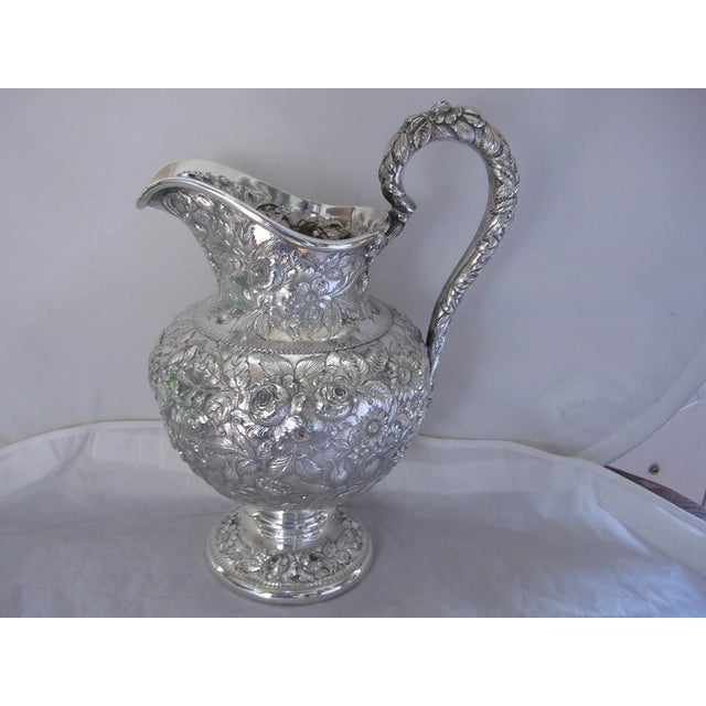 Sterling Silver - S Kirk & Son - Repousse - Large Water Pitcher - weighs and impressive 41.00 troy ozs. wonderful hand...