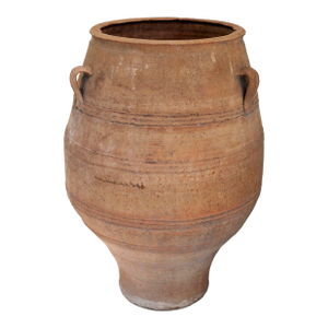Vintage French Terra Cotta Olive Oil Jug