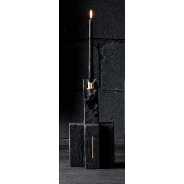 Wood Small Roots Candle by Jeremy Descamps For Sale - Image 7 of 8