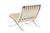 Mid Century Cream Barcelona Chairs by Mies Van Der Rohe for Knoll, 1980s For Sale - Image 11 of 18