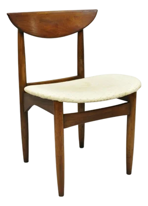 Vintage Lane Perception Mid Century Modern Walnut Dining Side Chair
