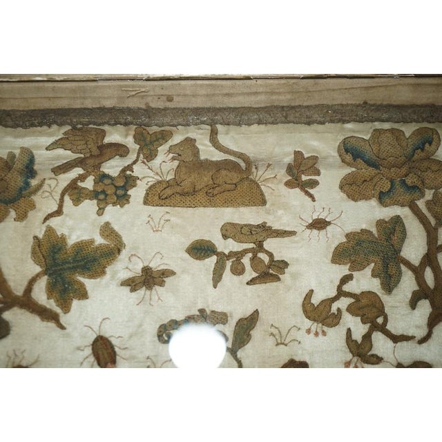 English Charles II Stumpwork Needlework Picture, 1650 For Sale - Image 12 of 18