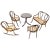 Wood Doll's Seating from Thonet, 1890, Set of 5 For Sale - Image 7 of 7