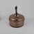 Vintage Linaglow Heatmaster copper tea kettle showcases a classic design with a distinctive vented base, a heat retaining...