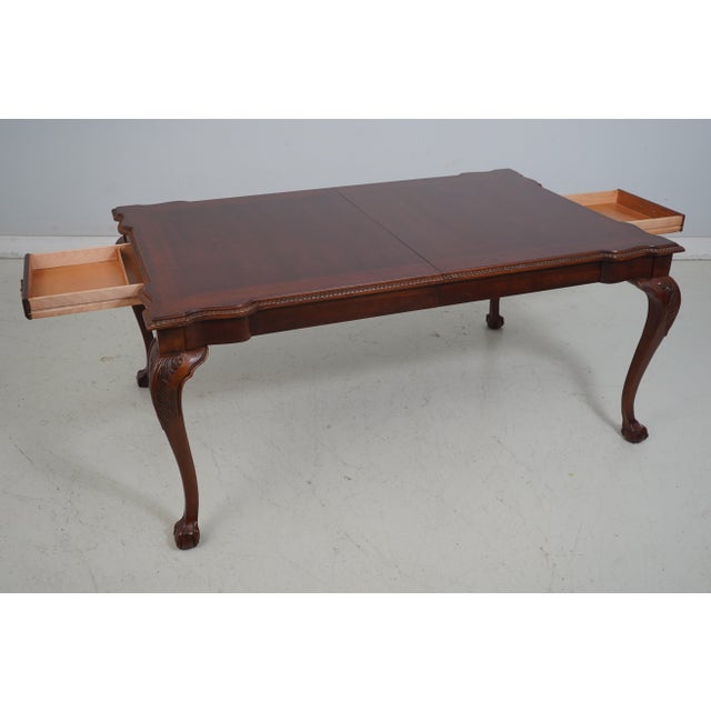 Queen Anne Century Cherry Dining Room Table & 6 Chair Set For Sale - Image 3 of 12