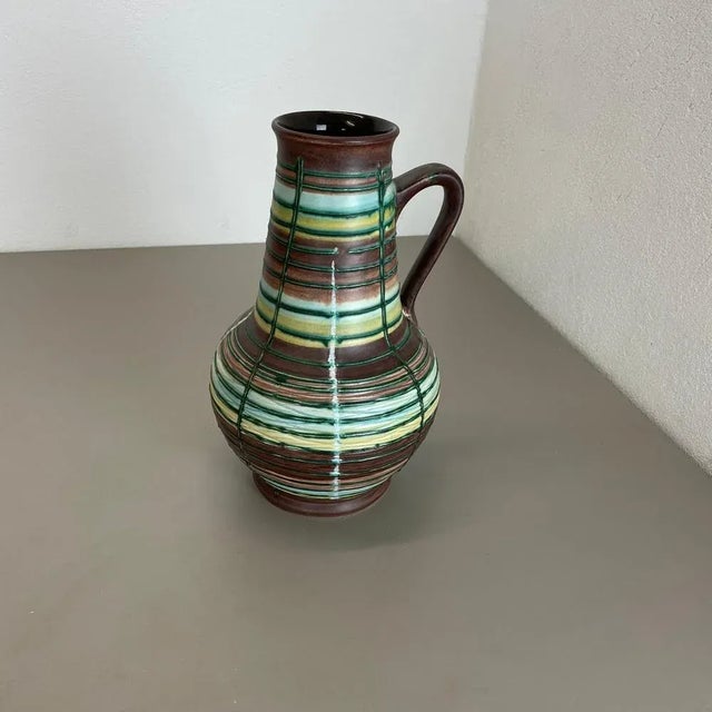 Fat Lava Pottery Vase from Bay Ceramics, Germany, 1970s For Sale - Image 6 of 18