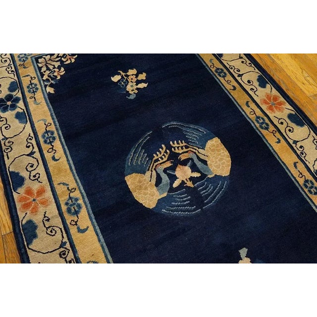 Chinese Antique Chinese Peking Rug For Sale - Image 3 of 4