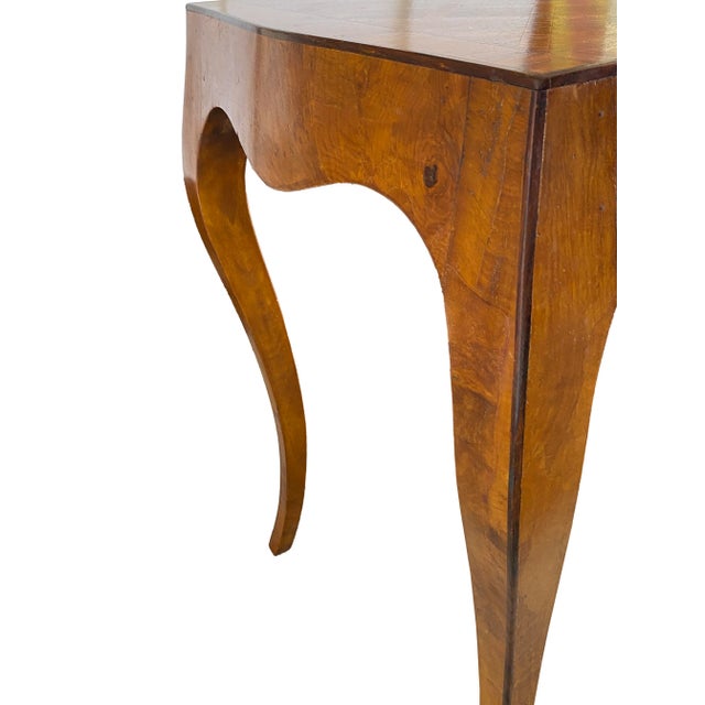 Sleek Italian Parquetry Inlay Writing Desk, Made in Italy For Sale - Image 14 of 18