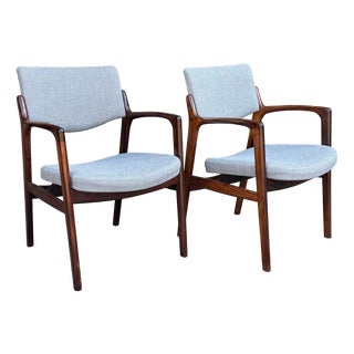 Mid-Century Danish Rosewood Armchairs from Niels Haugaard & Bondo Gravesen, 1960s For Sale
