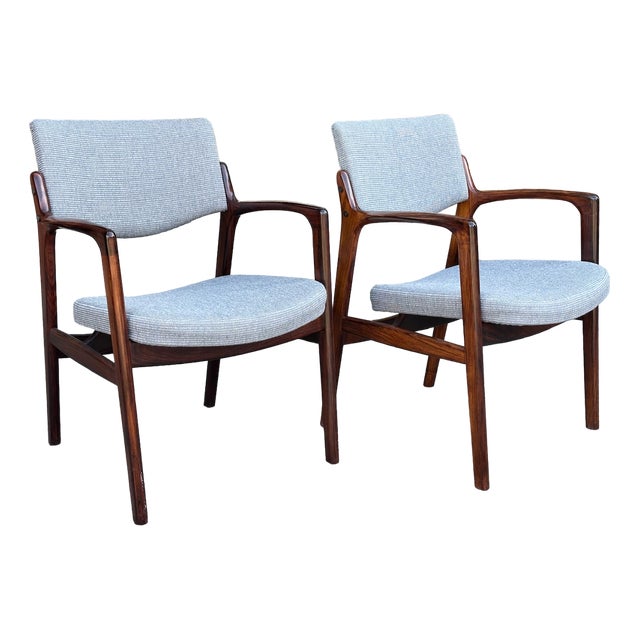 Mid-Century Danish Rosewood Armchairs from Niels Haugaard & Bondo Gravesen, 1960s For Sale
