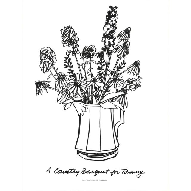 Pop Art 1975 Tom Wesselmann 'A Country Bouquet for Tammy' Pop Art Black & White USA Serigraph For Sale - Image 3 of 3