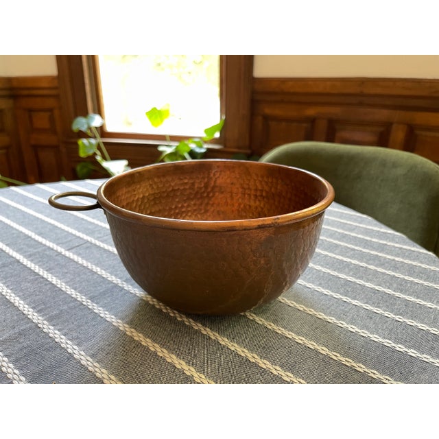 Vintage Hammered Copper Bowl For Sale In Portland, ME - Image 6 of 6