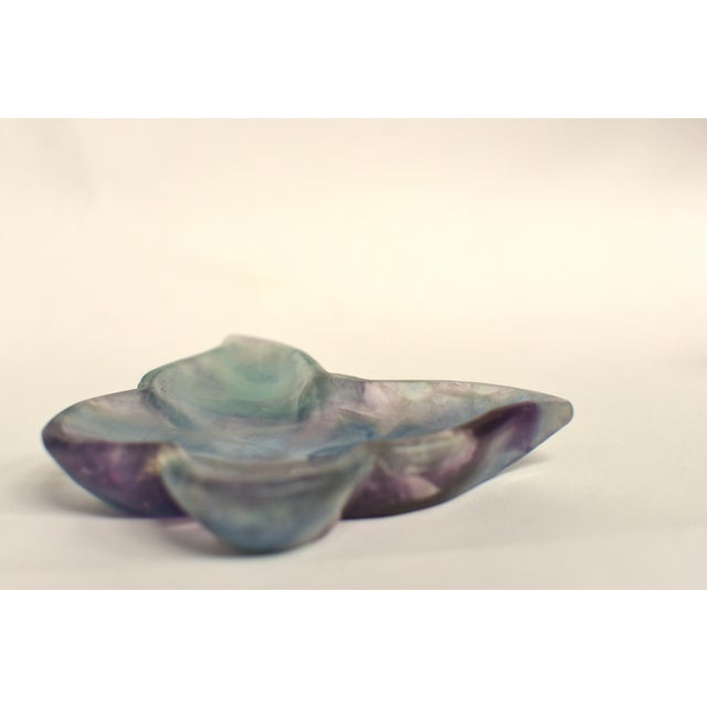 Pair Natural Fluorite Butterfly Dishes Gemstone Rock Crystal For Sale - Image 15 of 15