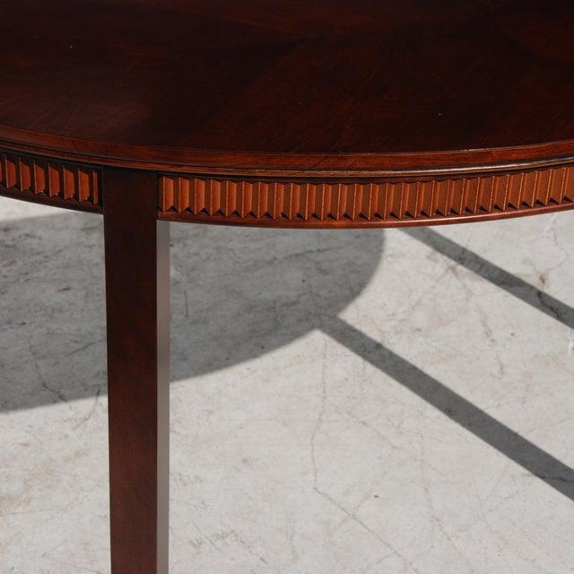 Late 20th Century Late 20th Century Hickory Demilune Table For Sale - Image 5 of 7