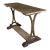 Antique French Iron & Marble Garden Console Table For Sale
