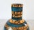 Italian Gold and Teal Crackle Pottery Vase For Sale - Image 4 of 6