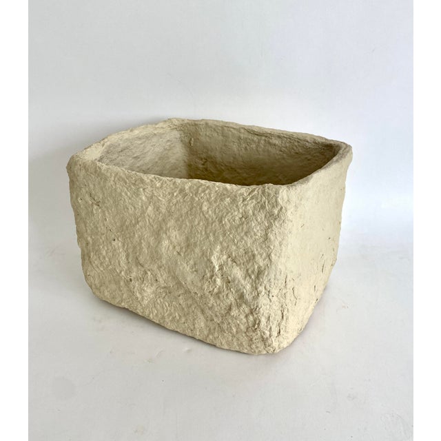 Handcrafted Paper Mache Oblong Bowl For Sale - Image 4 of 10