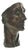 Amedeo Bocchi, Head of Man Sculpture, 1920s, Bronze For Sale