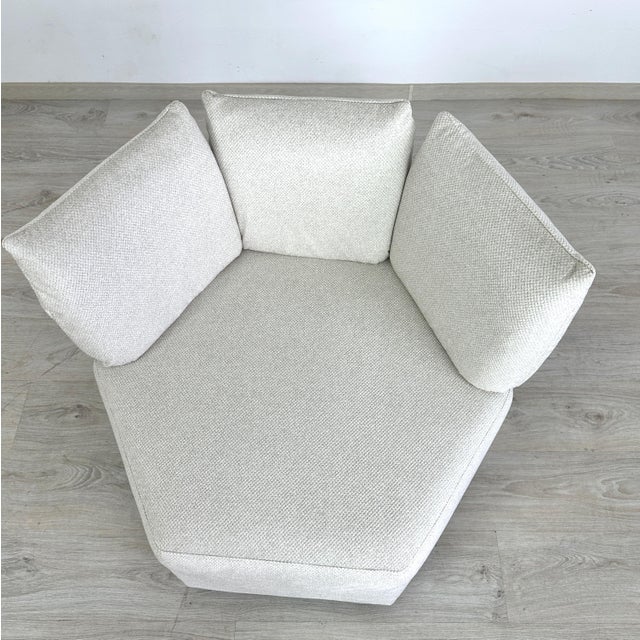 White Vintage Italian Modular Sofa For Sale - Image 8 of 16