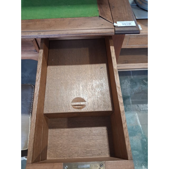 Antique French Walnut Bonheur Du Jour Writing Desk, Hidden Compartment For Sale - Image 4 of 8
