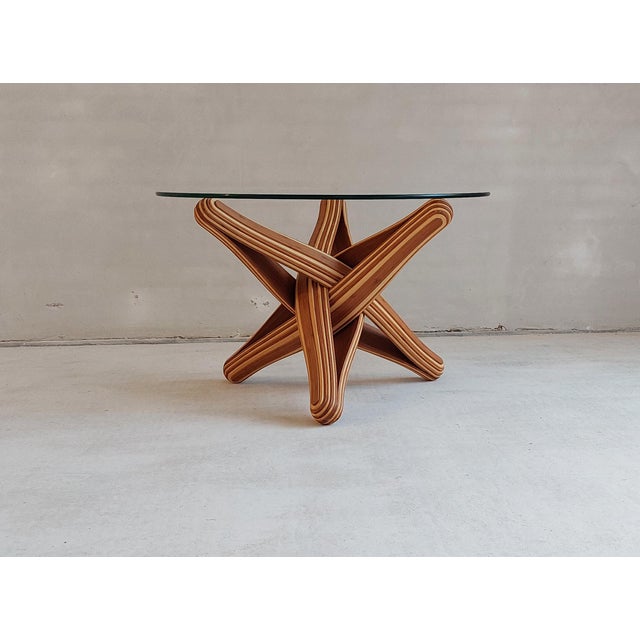 "Lock" Caramel Naturel Bamboo Coffeetable For Sale - Image 10 of 12