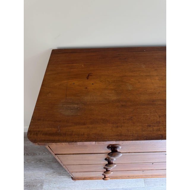 Large Antique Mahogany and Oak Chest of Drawers For Sale - Image 3 of 13