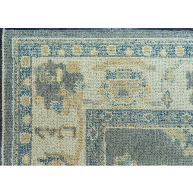 Turkish Oushak Rug 6' x 9'7" #19105 For Sale - Image 4 of 8