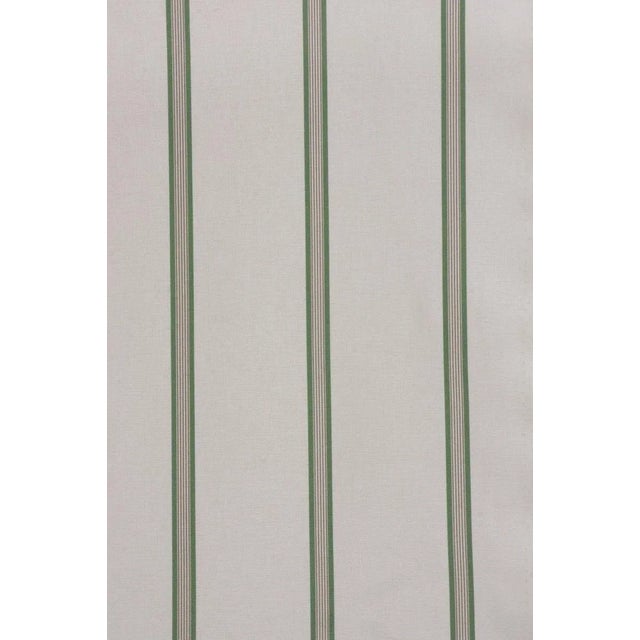 Raleigh Stripe Green Fabric For Sale