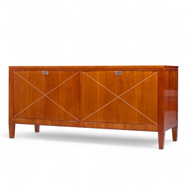 Contemporary Late 20th Century Kindel Furniture Cherry Credenza For Sale - Image 3 of 9