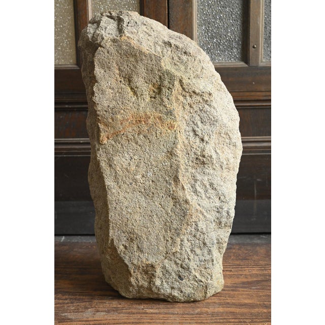 Japanese Edo Period Stone Buddha Statue / [Guardian Deity] / Circa 18th Century For Sale - Image 11 of 15