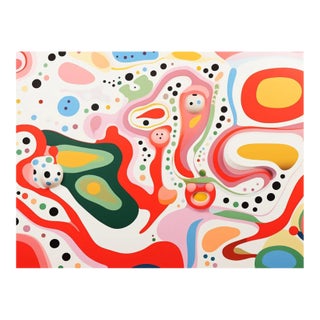 32' X 24' Organic Modern Colorful Composition - Limited Edition Fine Art Print For Sale