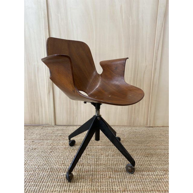 Medea Office Chair by Vittorio Nobili for Fratelli Tagliabue, Italy, 1950s For Sale - Image 10 of 10