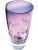 Mid-Century Modern Vintage Handcrafted Polish Purple Amethyst Crystal-Cut Vase For Sale - Image 3 of 7