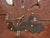 Contemporary 20 Th C Gorgeous Red Wood Slab Wall Clock For Sale - Image 3 of 5