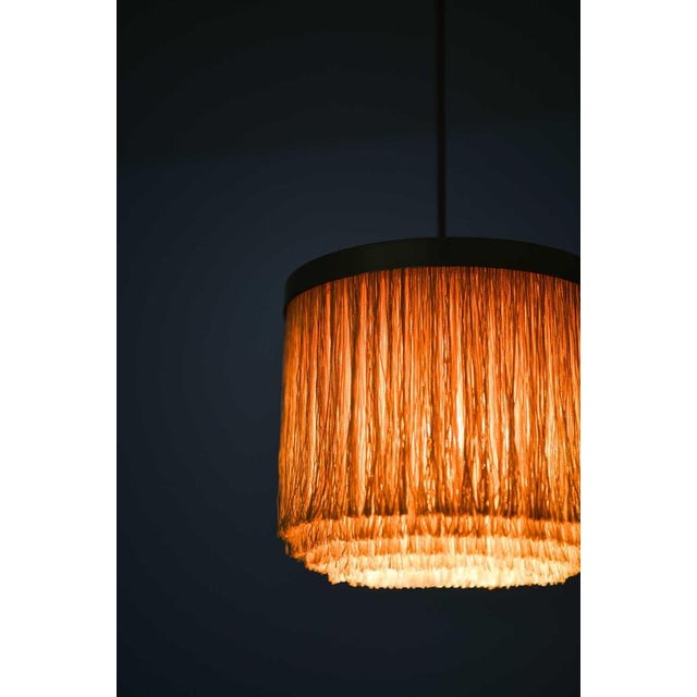 Scandinavian Modern Hanging Lamp in Beige and Gold by Hans-Agne Jakobsson, 1965 For Sale - Image 9 of 10