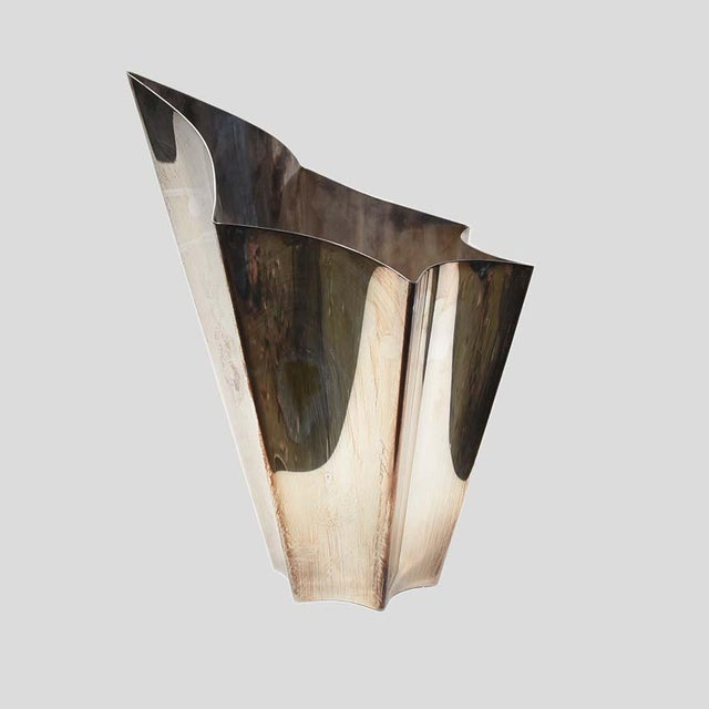 Lino Sabattini Silver Plated Vase by Lino Sabattini, 1960s For Sale - Image 4 of 4