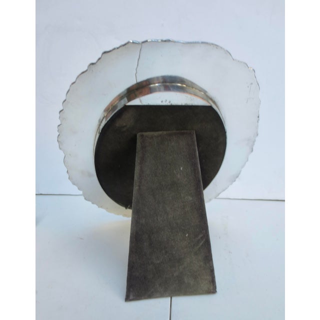 Beaux-Arts Silver Plate Large Portrait Photo Frame For Sale - Image 3 of 8