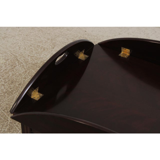 Wood Stickley Mahogany Butlers Tray Top Table For Sale - Image 7 of 16