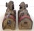 Pair of Hanging Temple Foo Dog Fragments For Sale - Image 4 of 13