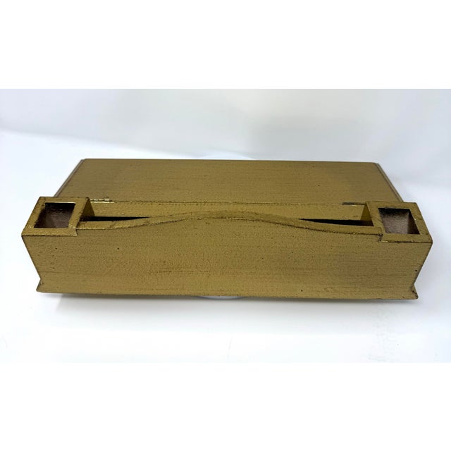 Vintage Italian Handcrafted Giltwood Desk Stationery Organize For Sale - Image 12 of 12